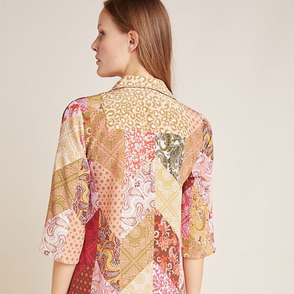 Anthropologie Benedetta Silk Tunic dress - Picture 5 of 11